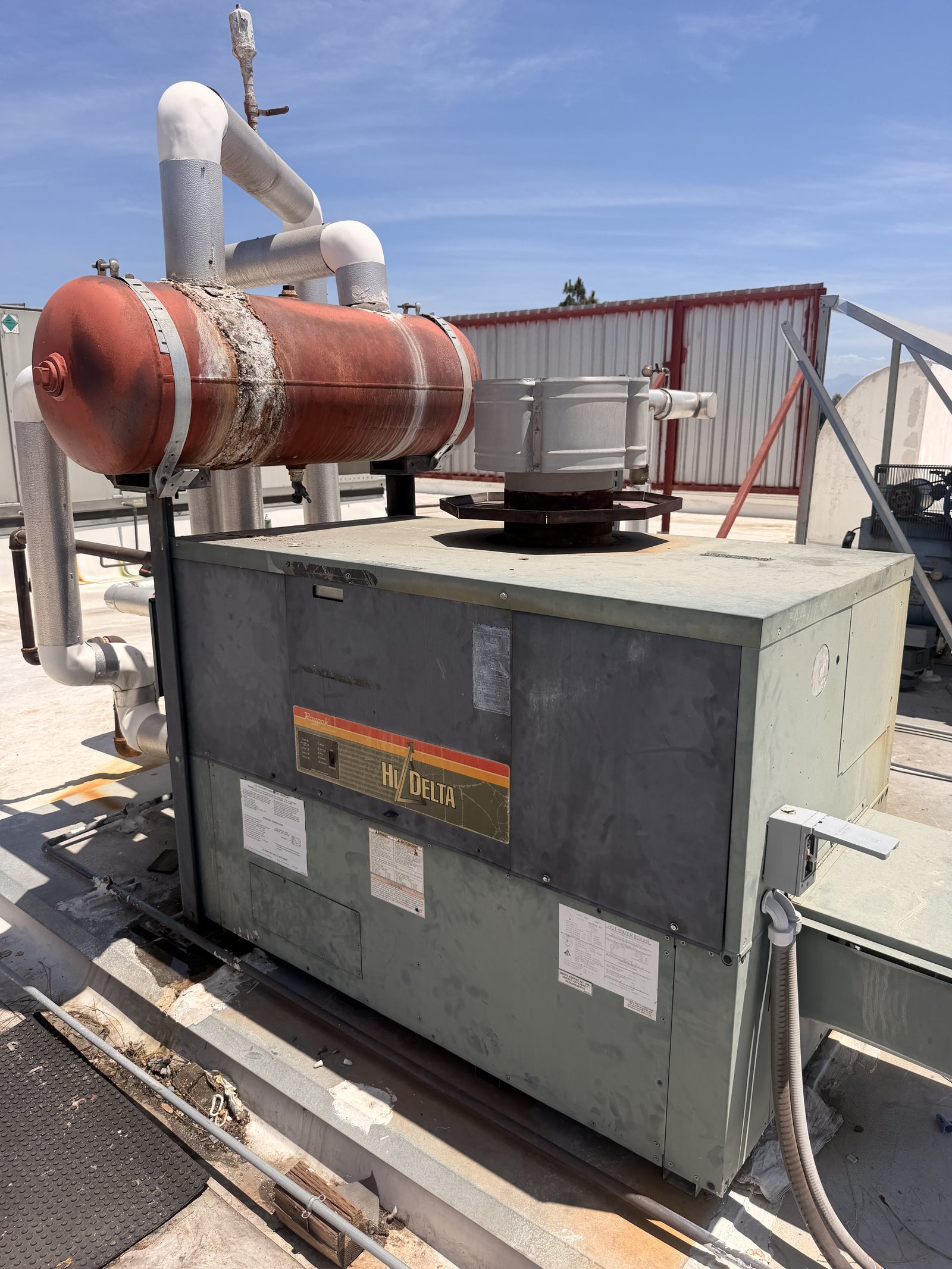 Rooftop boiler system
